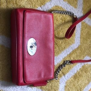 Red coach purse